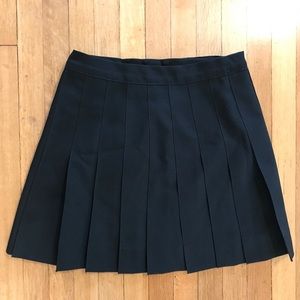Vintage 90s black pleated mini skirt school girl